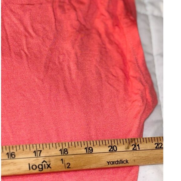 Coral Loveappella Womens Button-Down Top Size 2X Rayon/Spandex Blend - Picture 11 of 12